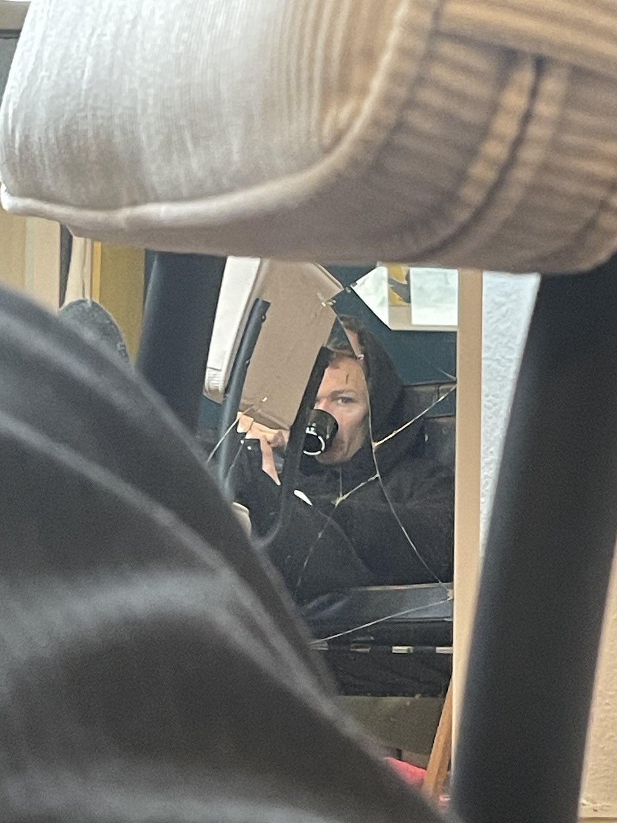 Die umgefaltete Teppichecke